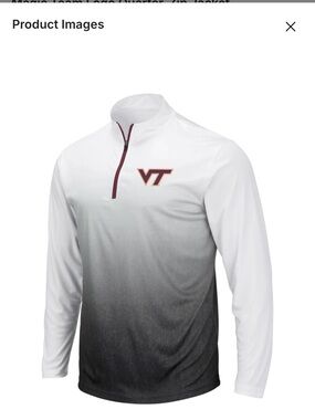 Men’s Virginia Tech Quarter-Zip Pullover XXL